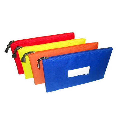 ToolEra Tool Pouch Bags 4 Piece Set Heavy Duty Zipper with Exclusive Write-On White Area to Easily Identify Contents, 12.5” x 7”