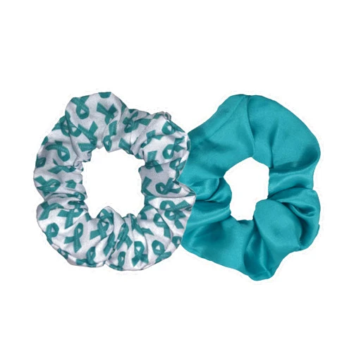 MiaSophia Cervical Cancer & HPV Awareness Teal Scrunchies