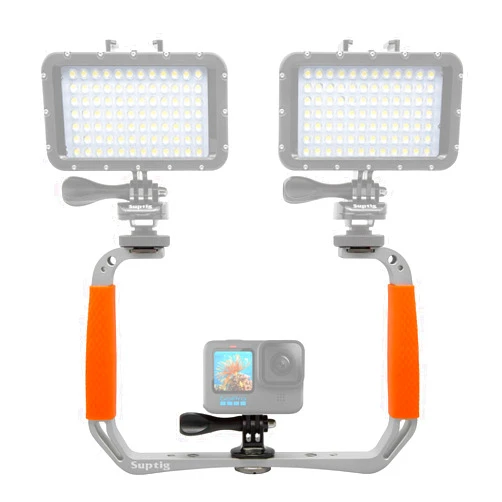 Suptig Dive Rig, Diving Gear Action Camera Rig Compatible for Gopro Hero 13 12 11 10 9 8 7 6 5 4 3 2, Gopro Max2, DJI Osmo, Insta 360, Akaso, Olympus TG, Phone and More Action Camera