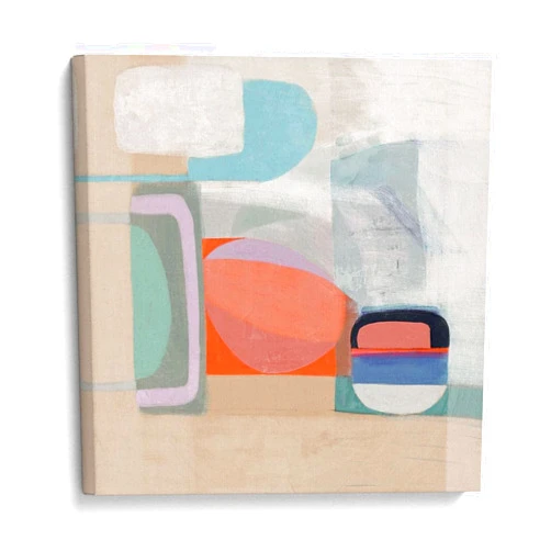Canvas Lab Canvas Wall Art Decor Multiform IV by the Artist Victoria Borges – Size: 14 x 14 in - Art subject: Abstract,Contemporary