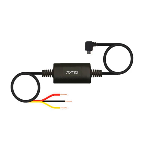 70mai Hardwire Kit UP02, 10ft Micro USB Dash Cams, 12V-30V to 5V/2.4A, Low Voltage Protection 11.8V, 24 Hour Parking Surveillance Power Supply for 1S/Lite/M200/M300/A800S Car Cameras