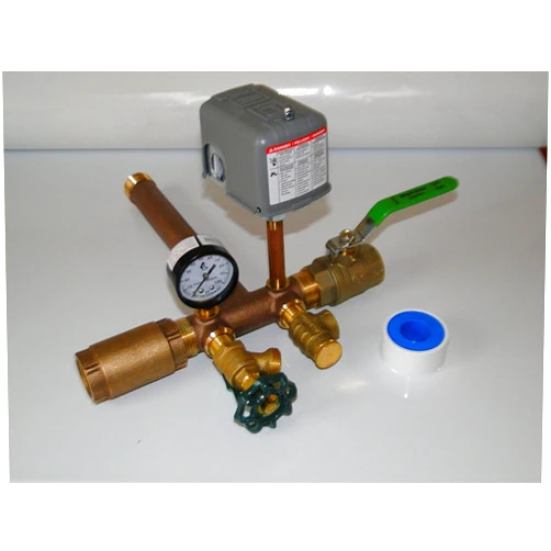 BOSHART harvard Harvard Boshart 1 x 11 BRASS Tank Tee Kit installation package with BALL VALVE and CHECK VALVE Water Well Pressure Tank SQUARE D 4060 FSG2 pressure switch NO LEAD