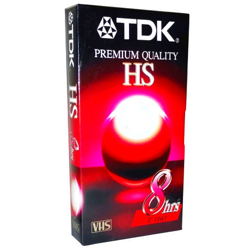 TDK Premium Quality HS T-160 8 Hour EP Video Cassette Tape - Ideal for everyday recording and playback of your favorite programs performance, even under repeated use