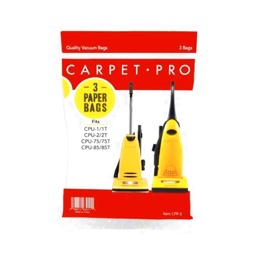 Carpet Pro CPP-3 Paper Vacuum Bags, 3-Pack