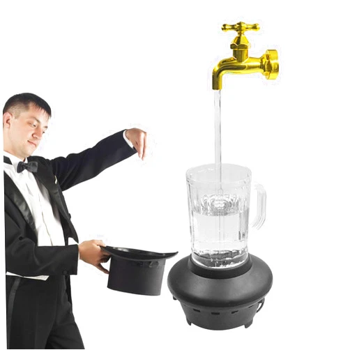 Generic Magic Faucet Prank - Floating Water Fountain Magic Faucet, Garden Yard Art Tabletop Fountains | Invisible Faucet Fountain Illusion Outdoor Flowing Water Tap, Hanging Flowing Spout Faucet Kit for Home
