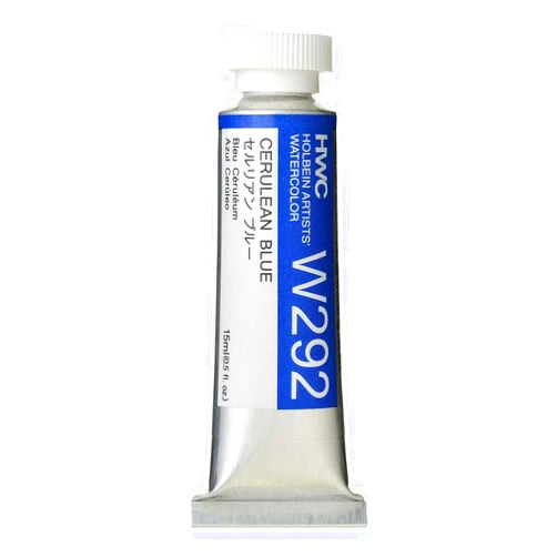 Holbein Artist's Watercolor 15ml Tube (Cerulean Blue) W292