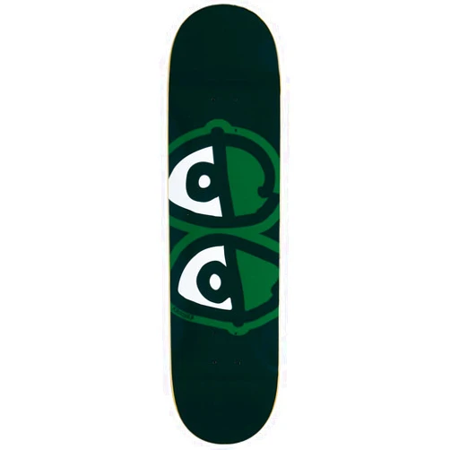 Krooked Eyes Easy Rider Skateboard Deck - Green - 8.25