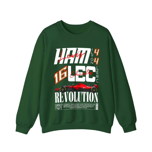 GENERIC Hamilton Leclerc Inspired Sweatshirt, Racing Driver Shirt, Formula Inspired Shirt, Motorsport Merch, Racing Team Apparel