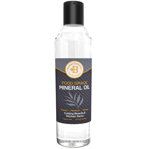 Bambüsi Food Grade Mineral Oil for Wood Cutting Board - 8oz Cutting Board Oil, Butcher Block Oil, Mineral Oil Food Grade to Protect and Restore Wood, Bamboo, and Teak Cutting Boards and Utensils - by Bambüsi