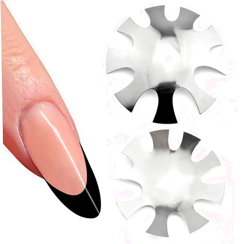 Honey Joy Deep Oval Easy French Smile Line Nail Art Manicure Edge Trimmer Nail Cutter Acrylic Tool with 9 Sizes, HJ-NAT200-FS13