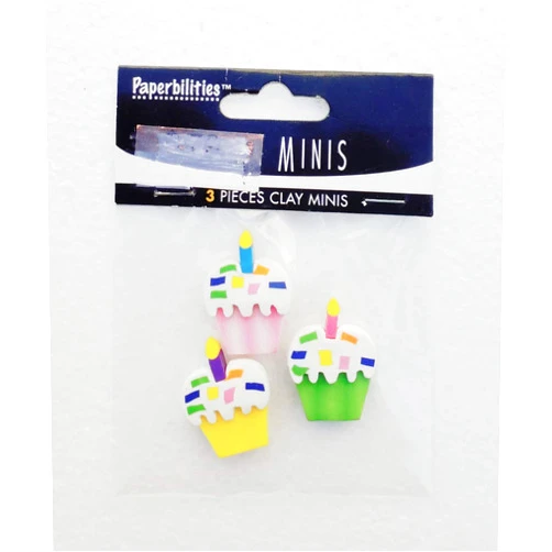 Paperbilities Westrim Crafts Paperbilities Clay Minis-Cupcakes