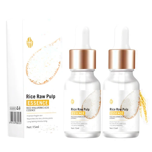 IONSGAKO 2PCS Crema De Arroz para La Piel De Cara Y Cerrar Los Poros Quitar Manchas White Rice Serum for Face Moisturizing Suero Crema Para Las Manchas En De La Cara