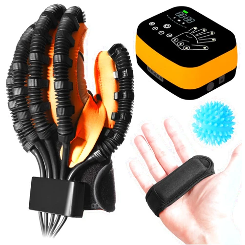 MZU Upgraded Rehabilitation Robot Gloves for Hempiplegia Stroke Paralysis Patient Physical Rehabilitation,Stroke Rehab Equipment,Finger and Hand Function Recovery Device.