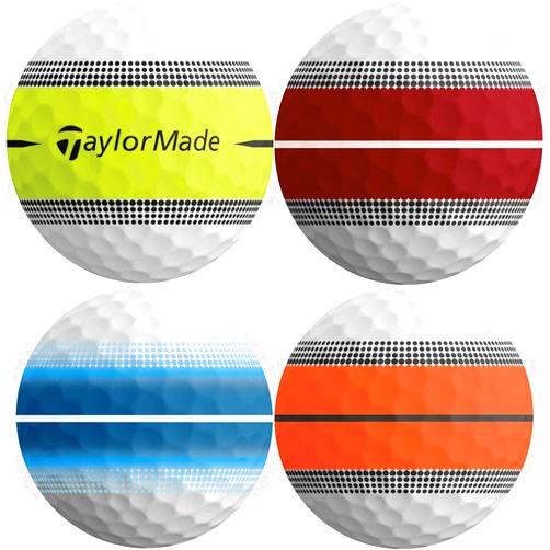 TaylorMade Men's Tour Response Stripe Golf Balls - Multi