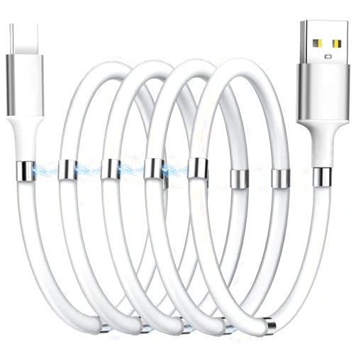 AICase Magnetic Charging Cable,(3FT) Super Organized Charging Magnetic Absorption Nano Data Cable for Galaxy S21/S20 Ultra S10 S10E S9 Note 20 10 9 8 Pixel, LG V30 G6, Nintendo Switch, OnePlus 5 etc (3 ft)