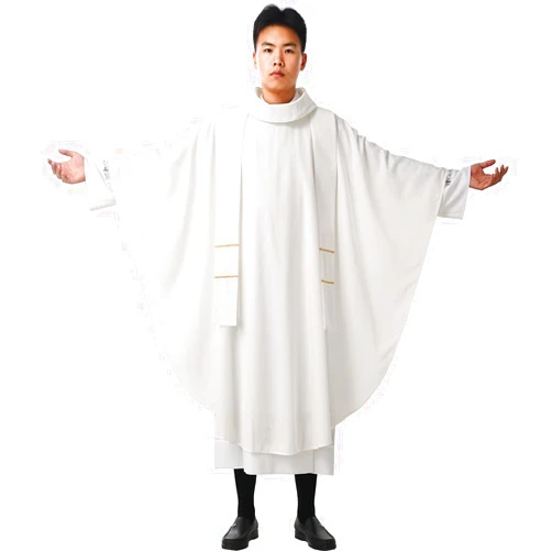 BLESSUME Hope/Spirit Church Priests Solid Chasuble Mass Vestments
