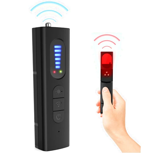 TSEEYO Hidden Camera Detectors, Anti Spy RF Signal Scanner, Bug Detectors, Camera Detectors, GPS Tracker, Listening Devices Finder, Wireless Rechargeable for Travel, Hotel, Car, Bathroom, Office, Airbnb …