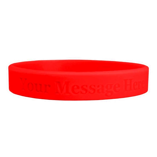 Wristco Silicone Wristband Bracelet - Custom Personalized Text