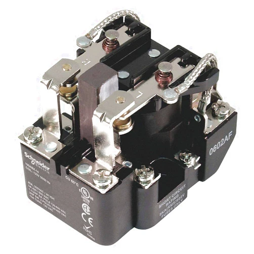 Schneider Electric/Magnecraft 199AX-4 Relay; E-Mech; Power; SPDT; Cur-Rtg 40A; Ctrl-V 120AC; Vol-Rtg 277/28AC/DC; Screw