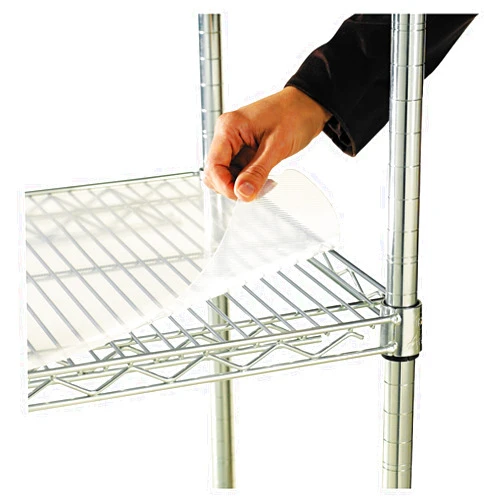 Alera Shelf Liners for Wire Shelving, Clear Plastic, 36w X 18d, 4/Pack