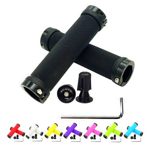 PLATT Bicycle Handle Bar Grips Colorful Rubber Bike Grips Comfortable Bicycle Grips for BMX/MTB Bikes