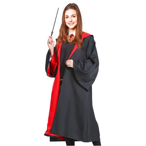 Kilobey Magician Costume Wizard Cloak Halloween Christmas Costumes Cosplay Magical Robe for Kids and Adult Black