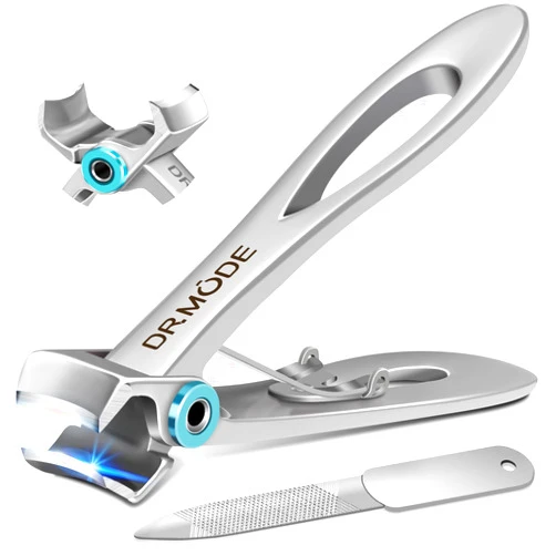 DRMODE Nail Clippers for Men Thick Nails -DRMODE Heavy Duty Large Toenail Clippers for Thick Nails with Wide Jaw Opening, Ultra Sharp Stainless Steel Finger Nail Clippers Cutter for Tough Nails,Seniors,Adult