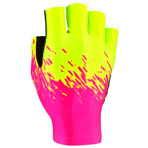 Supacaz SupaG Short Finger Cycling Gloves (Neon Pink/Neon Yellow, Large)