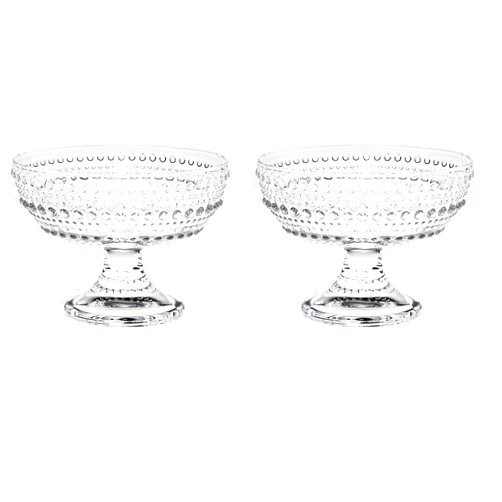 Godinger Oval Footed Bowl, Serving Dish Set, 5.5