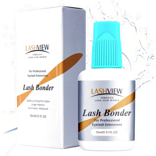 LASHVIEW Lash Bonder for Eyelash Extension,Lash Sealant,Glue Accelerator,Super Bonder Longer Retention,Low Irritation, Water Oil Proof,Increase Lash Retention by up to 30% (15ml)