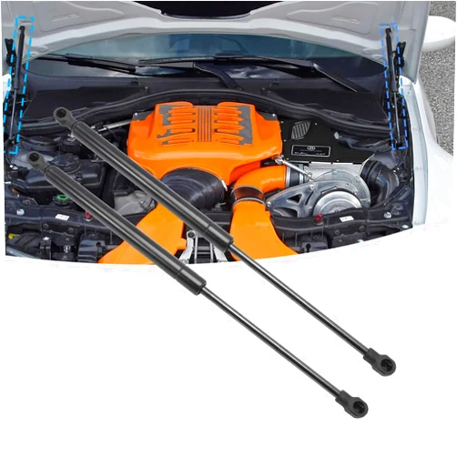 ZXEBM 2 Pcs Front Bonnet Gas Strut Spring for Peugeot Landtrek 2019-2023 Pickup, Front Bonnet Gas Dampers Lift Supports Bonnet Hood Hydraulic Supports
