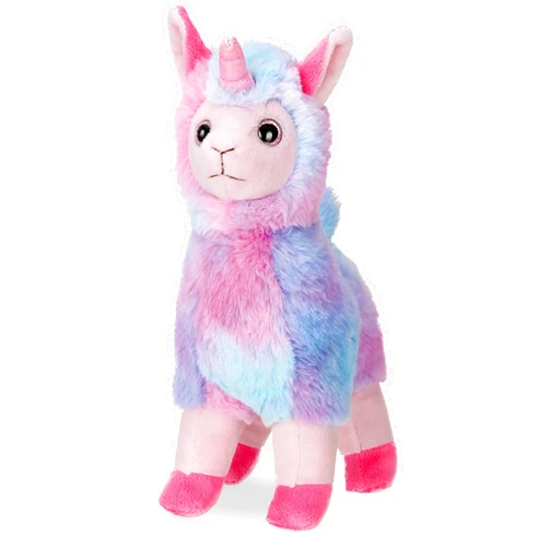 Bearington Collection Bearington Luna Llamacorn The Rainbow Llama Plush, 10 Inch Llama Stuffed Animal
