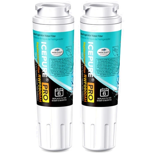 ICEPURE PRO UKF8001 NSF401&473&53&42 Certified Replacement Everydrop EDR4RXD1, Filter 4, Maytag UKF8001AXX UKF8001P, Whirlpool 4396395 WF-UKF8001 FMM-2 MPF15090 SGF-M9 Refrigerator Water Filter 2PACK