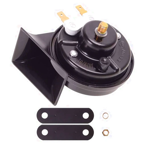 Evermotor Car Horn 12v Loud Air Horn Universal Signal Speaker for Motorcycle,Truck,Golf Cart,Moped,Scooter,ATV 118 dB Snail Horns with E-MARK