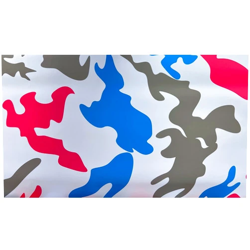 MJVINYL Camo Matte Finish Camouflage Vinyl Film Wrap Decal Air Bubble Free Pink Blue White Gray+ Free Tool Kit (48