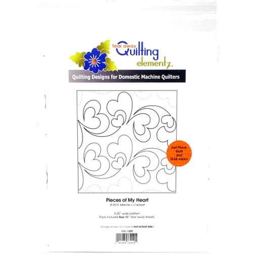 Quilting Creations Pieces of My Heart, 5-1/4 Inch Rows UTA-1009 Urban Elementz Tear Away, 4 Pack
