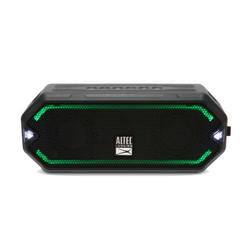 Altec Lansing - HydraJolt Wireless Bluetooth Speaker, Waterproof Portable Speakers with Built in Phone Charger and Lights, Everything Proof Outdoor, Shockproof, Snowproof, 16 Hours Playtime