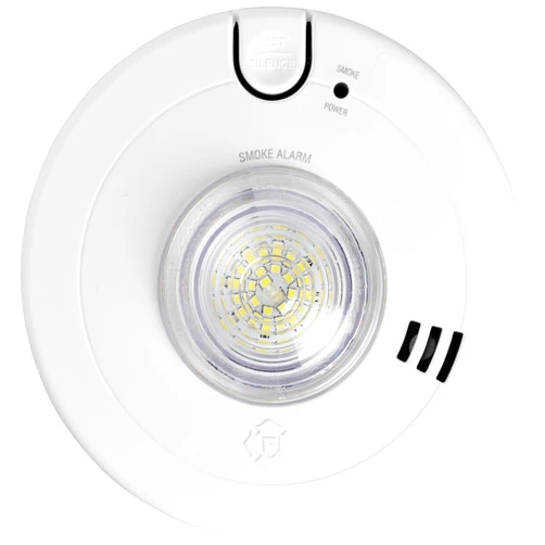 First Alert BRK 7020BSL Hardwired Hearing Impaired Smoke Detector with LED Strobe Light , white