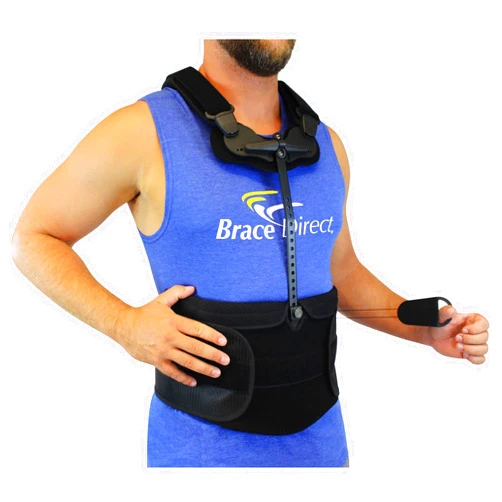 Brace Align TLSO Thoracic Full Back Brace - PDAC L0464 Pain Relief and Straightener for Fractures, Post Op, Herniated Disc, Spinal Trauma, Mild Scoliosis