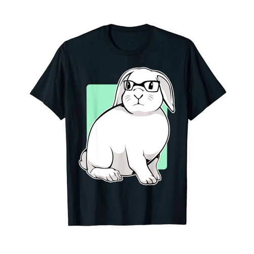 Bunnies Breed Wild Domestic World Nature Animal Funny Rabbit Hipster Nerdy Glasses Geek Nerd Funny Humor T-Shirt