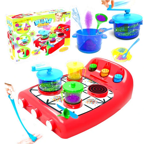 ChefSlime Slime Kitchen | Mega Slime Factory Kit for Girls | Everything Included to Create Your Own Slime | Super-Stretchy Multicolored | 28 pc | DIY Gift idea