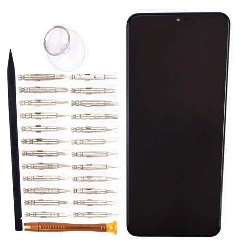 Goodyitou G710EM LCD Digitizer Touch Glass Screen with Frame Replacement for LG G7 ThinQ G710PM G710VMP G710ULM New Moroccan Blue