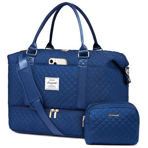 LOVEVOOK Travel Duffle Bag,Weekender Bags for Women with Shoe Compartment，Carry on Overnight Bag with Toiletry Bag,Gym Duffel Bag with Wet Pocket, Hospital Bags for Labor and Delivery