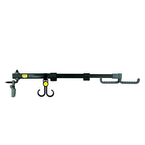 HAWK Mega Xtendible Tree Arm | Hunting Treestands Portable Folding Lightweight Easy Mount Aluminum Long Holder with Hooks for Bow, Crossbow & Accessories | Weight rating 15 Lbs