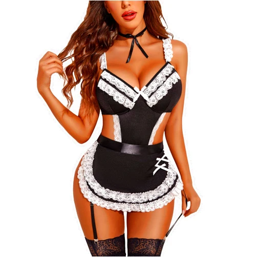 Avidlove Womens Lingerie Sets Lace V Neck Teddy Babydoll 3 Pack Lingerie Costumes Sleepwear Dress S-XXL