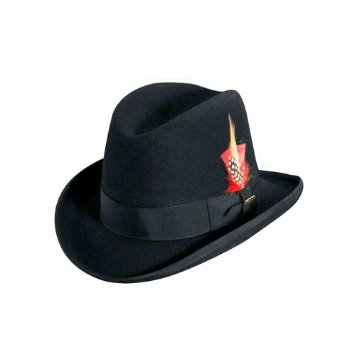 Scala Classico Men's Wool Felt Homburg Hat