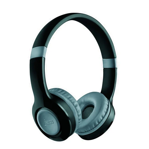 JAM Transit Lite Wireless Bluetooth Heaphones, 11 Hour Playtime, Lightweight Design, Connect Wirelessly to any Bluetooth Device, 30ft Range, Adjust Volume on Ear Cup, Aux-In Port, HX-HP400GY Grey