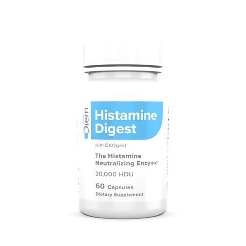 Omne Diem Histamine Digest DAO 30,000 HDU - 60 Caps - Histamine Neutralizing Enzyme - Relieve Histamine Intolerance with Diamine Oxidase