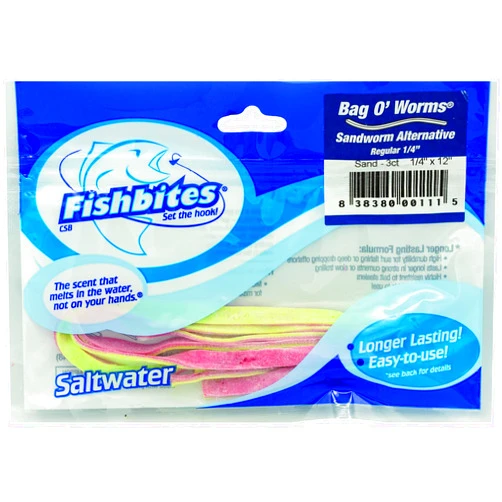 Fishbites Bag O' Worms Sandworm - Longer Lasting