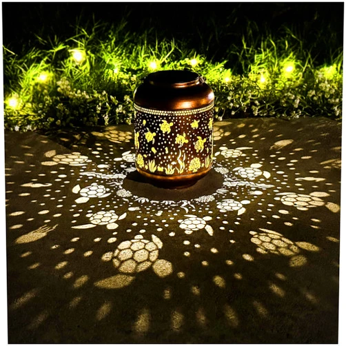 TIGGSY Sea Turtle Solar Lanterns Outdoor Waterproof,Hanging Solar Lights Sea Turtle Gifts for Women Metal LED Decorative Light for Yard,Patio,Lawn,Tabletop,Pathway,Landscape,Garden Decor